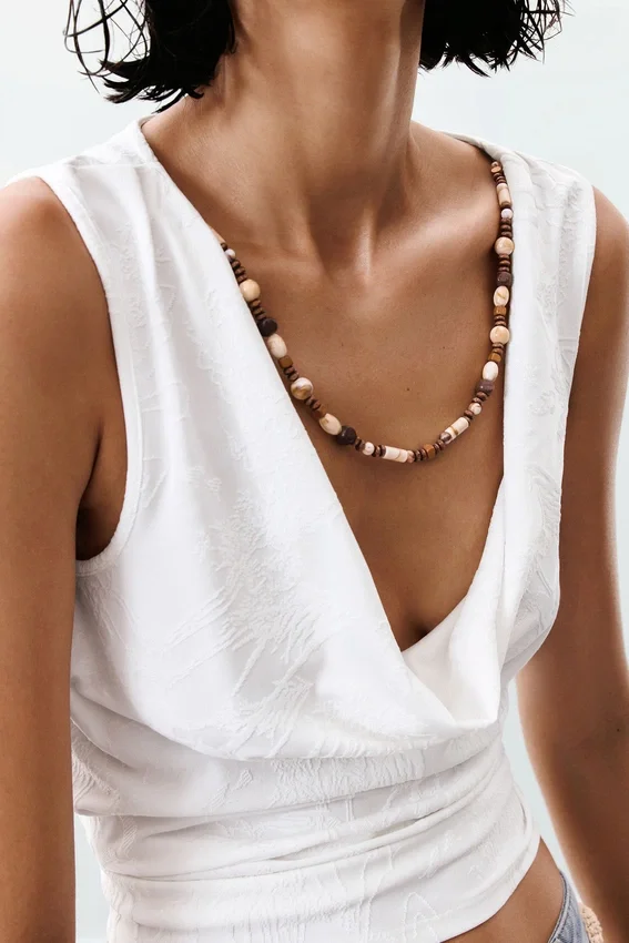 Draped Sleeveless T-Shirt Draped Sleeveless T-Shirt