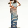 Draped Waterlily Dress