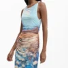 Draped Waterlily Dress