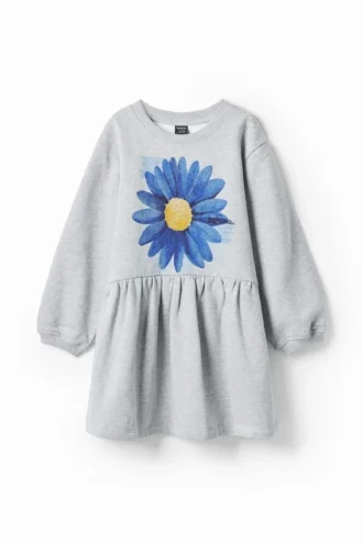 Dress with Flower Illustration