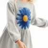 Dress with Flower Illustration Dress with Flower Illustration
