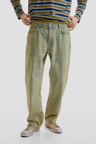 Dyed Denim Trousers