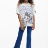 Elastic Denim Trousers