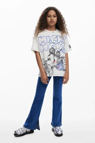 Elastic Denim Trousers