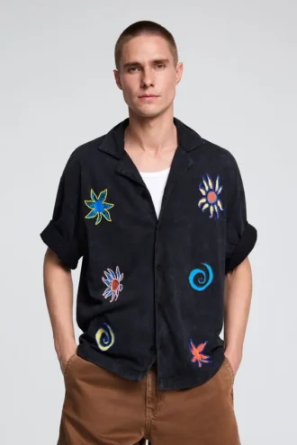 Embroidered Cotton Shirt