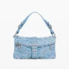 Embroidered Denim Bag