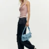 Embroidered Denim Bag