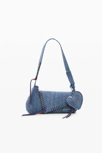 Embroidered Denim Bag