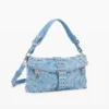 Embroidered Denim Bag