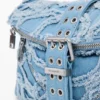 Embroidered Denim Bag