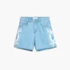 Embroidered Denim Bermuda Embroidered Denim Bermuda
