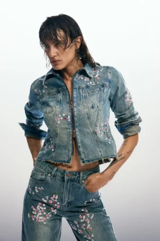 Embroidered Denim Jacket