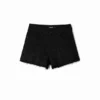 Embroidered Denim Shorts