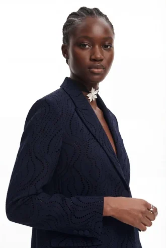 Embroidered Floral Blazer