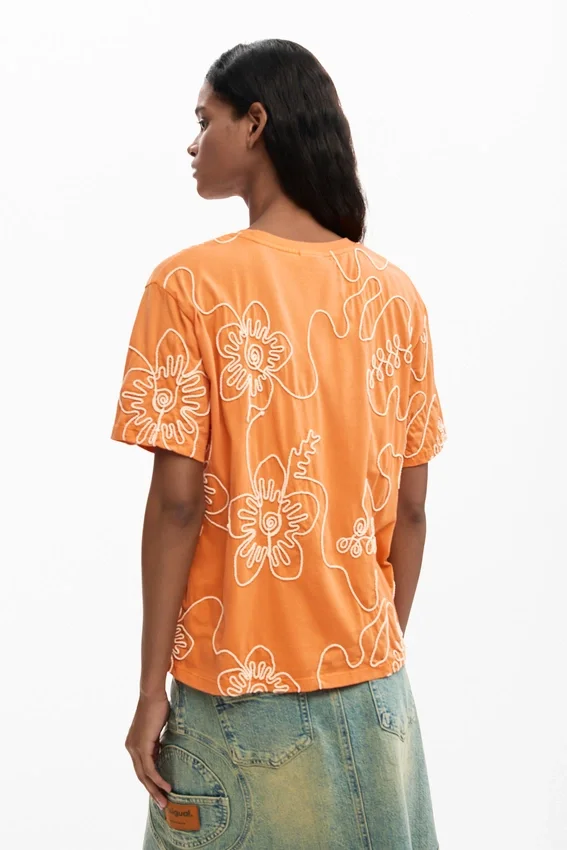 Embroidered Flowers T-Shirt Embroidered Flowers T-Shirt