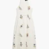 Embroidered Halter Dress