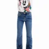 Embroidered Long Flare Jeans Embroidered Long Flare Jeans