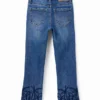 Embroidered Long Flare Jeans Embroidered Long Flare Jeans