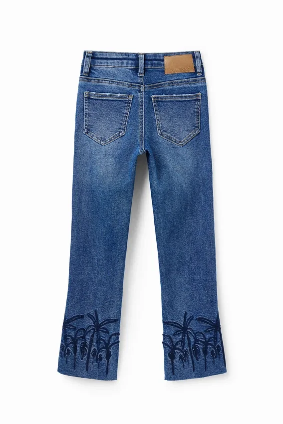 Embroidered Long Flare Jeans Embroidered Long Flare Jeans