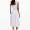 Embroidered Midi Dress