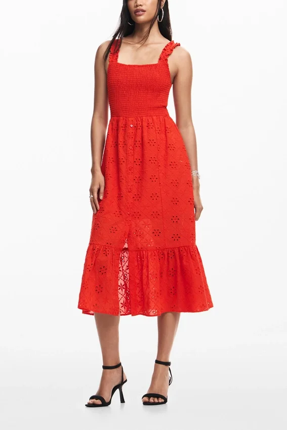 Embroidered Midi Dress Embroidered Midi Dress