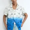 Embroidered Ombre Shirt