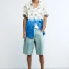 Embroidered Ombre Shirt