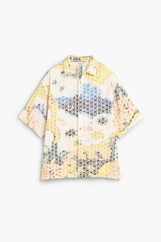 Embroidered Printed Shirt Embroidered Printed Shirt