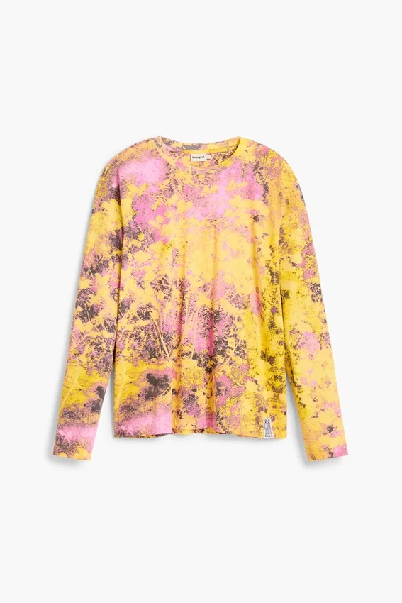 Embroidered Printed T-Shirt Embroidered Printed T-Shirt