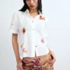 Embroidered Short-Sleeve Shirt