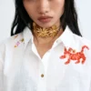 Embroidered Short-Sleeve Shirt