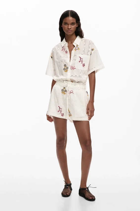 Embroidered Shorts Embroidered Shorts