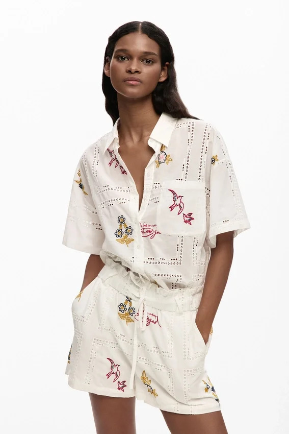 Embroidered Shorts Embroidered Shorts