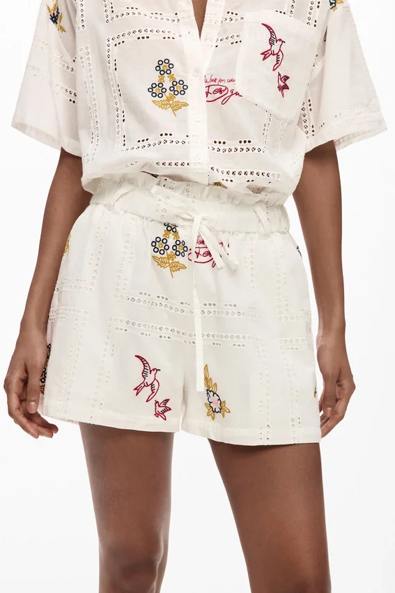 Embroidered Shorts Embroidered Shorts