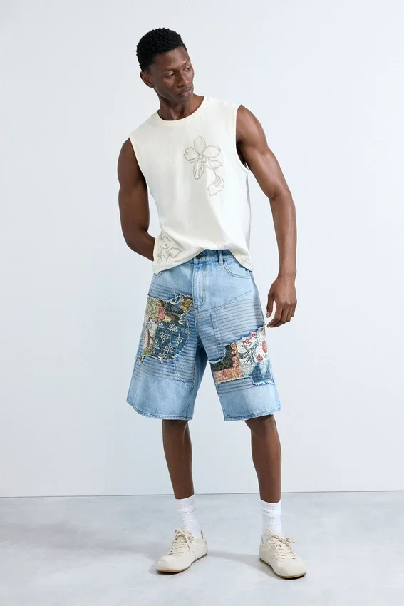 Embroidered Spaghetti Strap Top Embroidered Spaghetti Strap Top