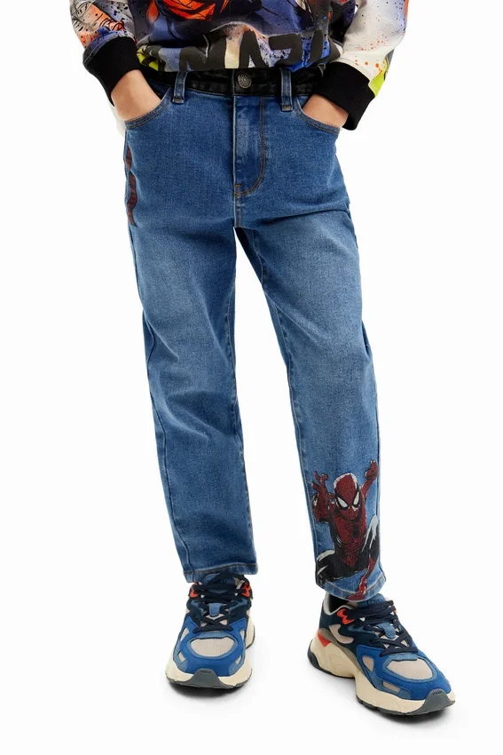 Embroidered Spiderman Jeans Embroidered Spiderman Jeans