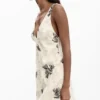 Embroidered Strap Dress with Branches Embroidered Strap Dress with Branches