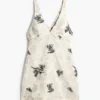 Embroidered Strap Dress with Branches Embroidered Strap Dress with Branches