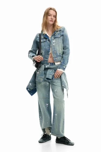 Embroidered Trucker Jacket