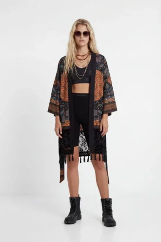 Ethnic Tassels Kimono