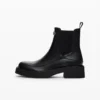 Faux Leather Ankle Boot