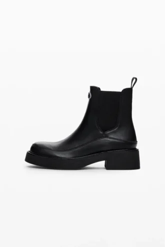 Faux Leather Ankle Boot