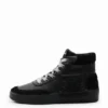 Faux-Sheepskin High-Top Sneakers