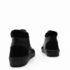 Faux-Sheepskin High-Top Sneakers