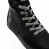 Faux-Sheepskin High-Top Sneakers