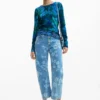 Fine Garden Flowers Sweater