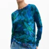 Fine Garden Flowers Sweater