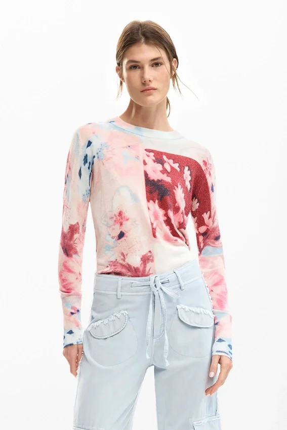 Fine Knit Collage Sweater Fine Knit Collage Sweater
