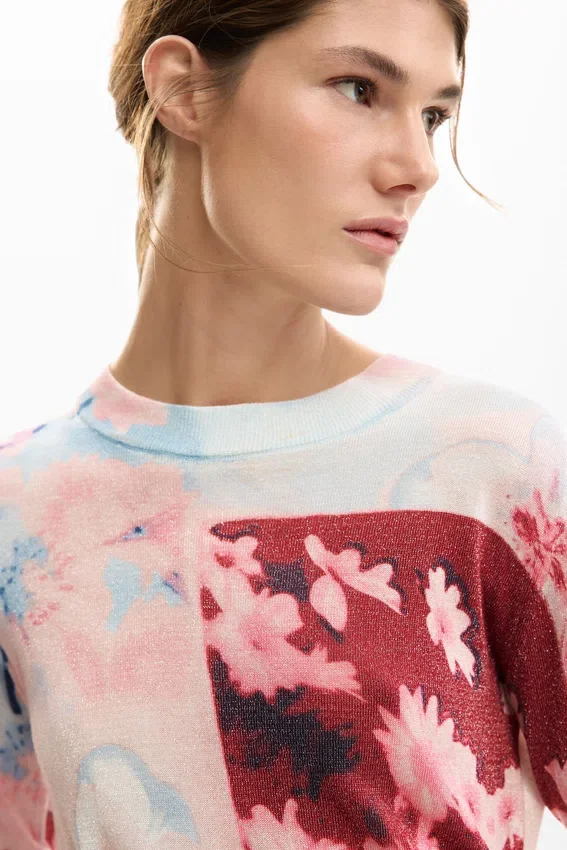 Fine Knit Collage Sweater Fine Knit Collage Sweater