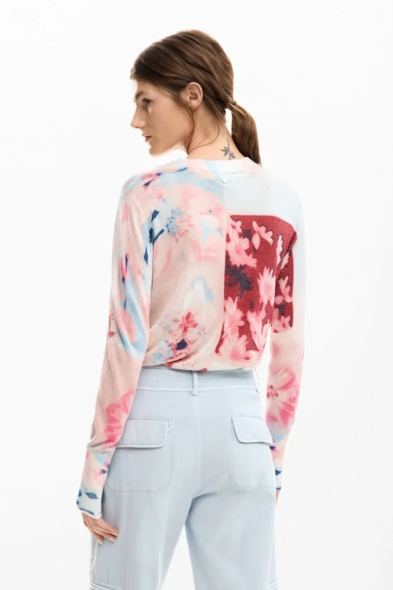 Fine Knit Collage Sweater Fine Knit Collage Sweater